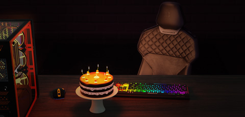 Backforce One mit Geburtstags Kuchen